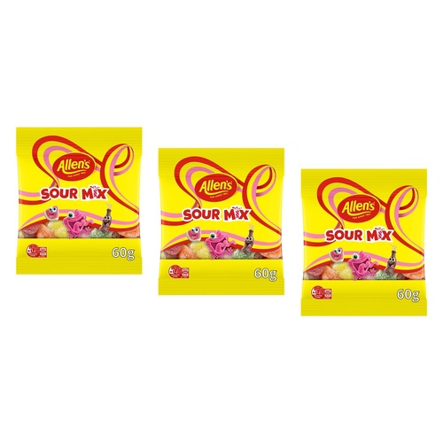 Allen's Sour Mix 60g x 12 Bundle of 3