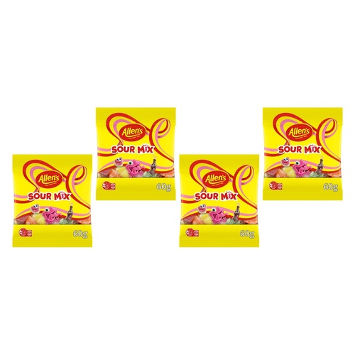 Allen's Sour Mix 60g x 12 Bundle of 4