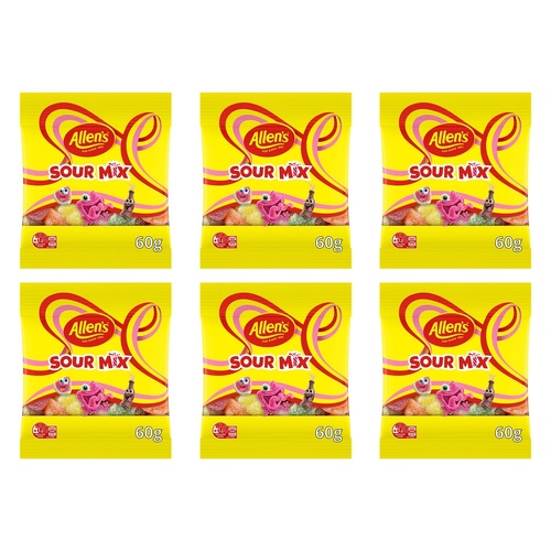 Allen's Sour Mix 60g x 12 Bundle of 6