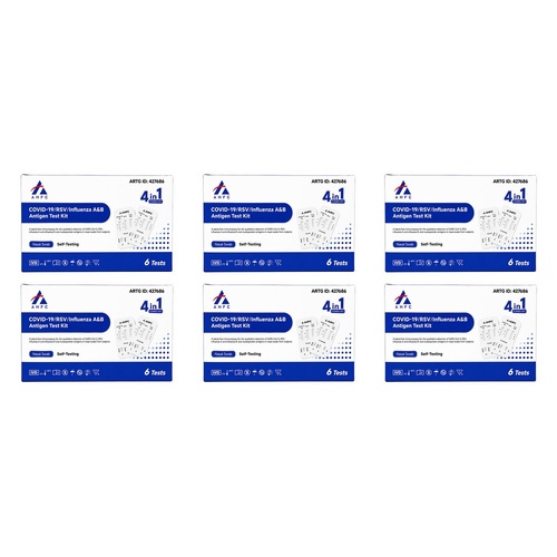 Fanttest AHPC 4-in-1 Covid Test 6 Pack Bundle of 6