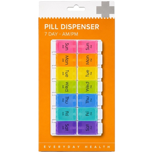 Budget Bemed 7 Day AM/PM Pill Dispenser Colour