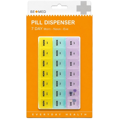 Budget Bemed 7 Day Pill Dispenser 3 Doses/Day