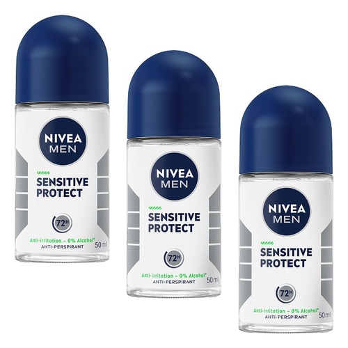 NIVEA Men Sensitive Protect 50mL Pack of 3