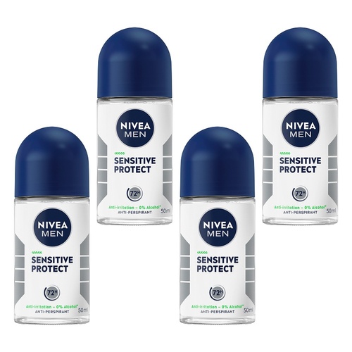NIVEA Men Sensitive Protect 50mL Pack of 4