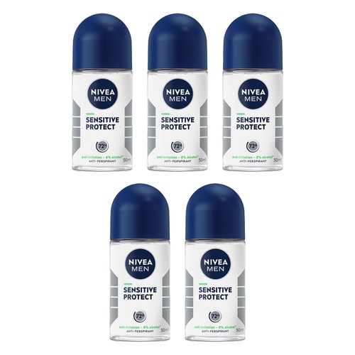 NIVEA Men Sensitive Protect 50mL Pack of 5