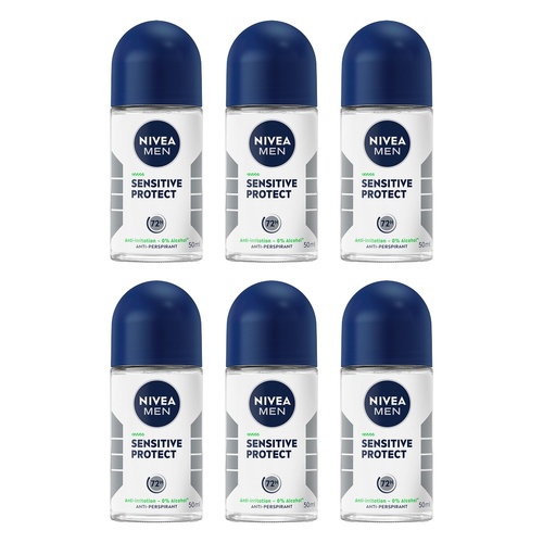 NIVEA Men Sensitive Protect 50mL Pack of 6