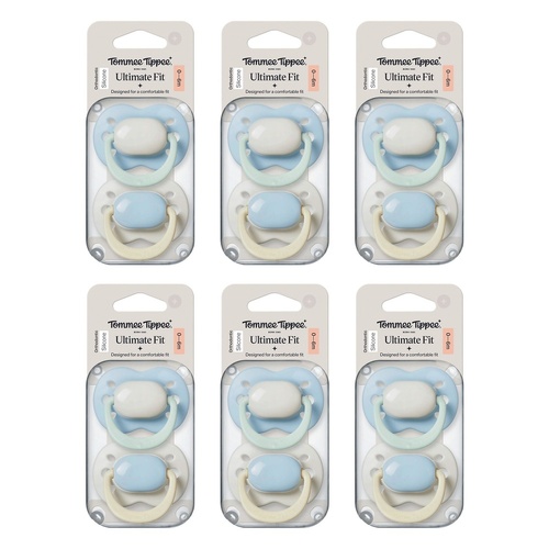 Tommee Tippee Ultimate Fit Soother 0-6 Months Multi 2 Pack Bundle of 6