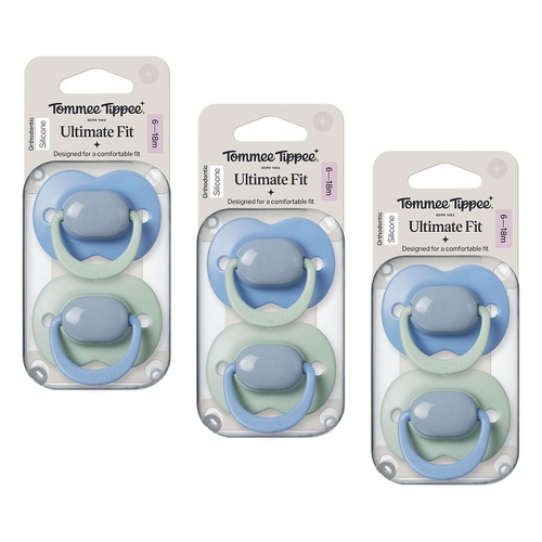 Tommee Tippee Ultimate Fit Soother 6-18 Months Pack of 3