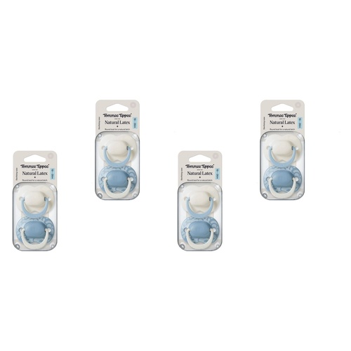 Tommee Tippee Natural Latex Ultimate Fit Soother 18-36m Multi 2 Pack Bundle of 4