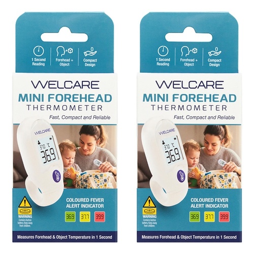 Welcare Mini Forehead Thermometer Pack of 2