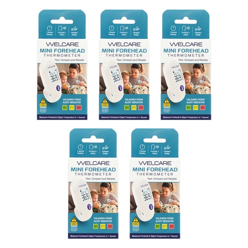 Welcare Mini Forehead Thermometer Pack of 5