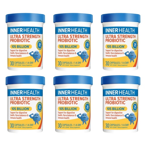 Inner Health Ultra Strength Probiotic 30 Capsules Pack of 6