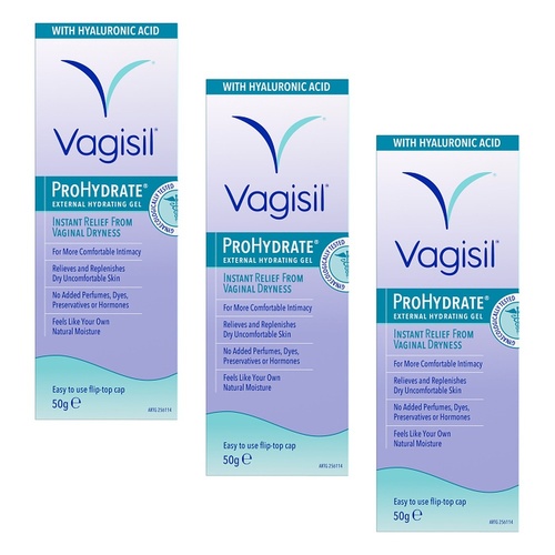 Vagisil ProHydrate External Hydrating Gel 50g x 3 Bundle of 3