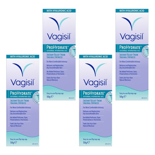 Vagisil ProHydrate External Hydrating Gel 50g x 3 Bundle of 4