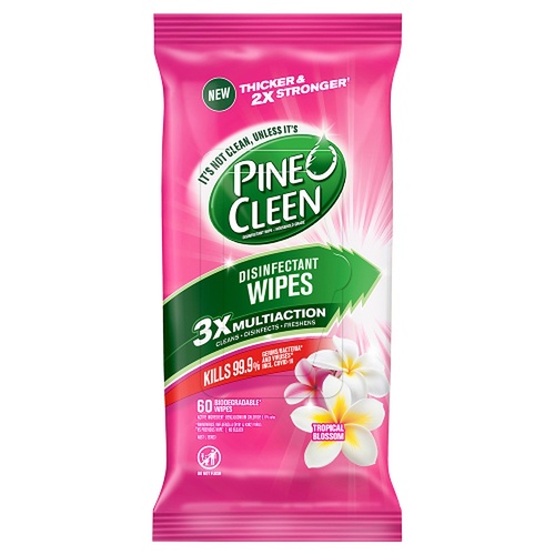 Dettol Pine O Cleen Disinfectant Wipes Tropical Blossom 60 Pack