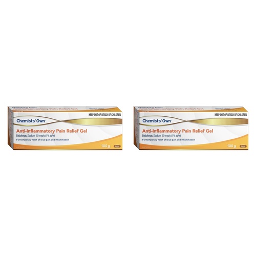 Chemists' Own Anti-Inflammatory Pain Relief Gel, 100g Pack of 2