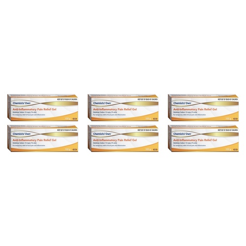 Chemists' Own Anti-Inflammatory Pain Relief Gel, 100g Pack of 6