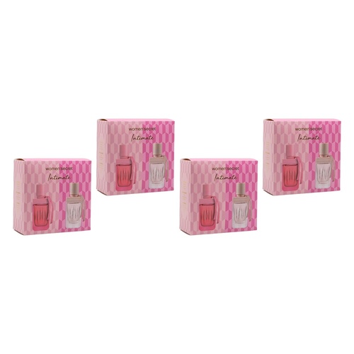 women'secret Intimate Mini Set (Intimate 50mL, Delight 50mL) 2 Piece Pack of 4