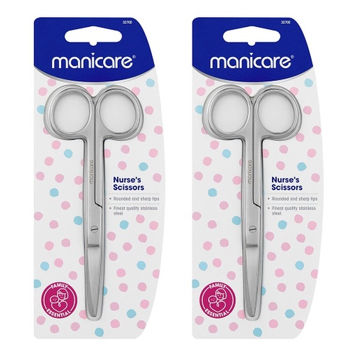 Manicare Nurse's Scissors Blunt/Sharp Tips Pack of 2