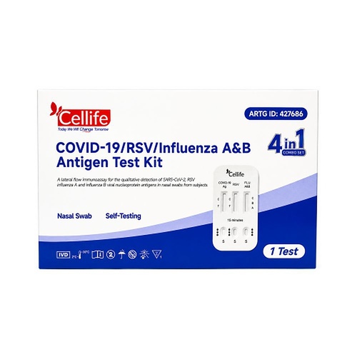 Fanttest Cellife Covid-19/RSV/Flu A&B Nasal Test