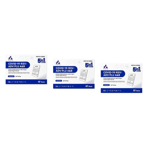 Fanttest AHPC Covid-19/RSV/ADV/Flu A&B Nasal Test 10 Pack Bundle of 3
