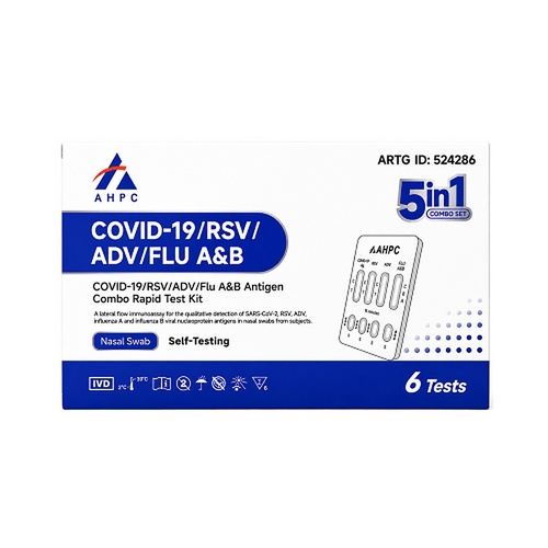 Fanttest AHPC Covid-19/RSV/ADV/Flu A&B Nasal Test 6 Pack