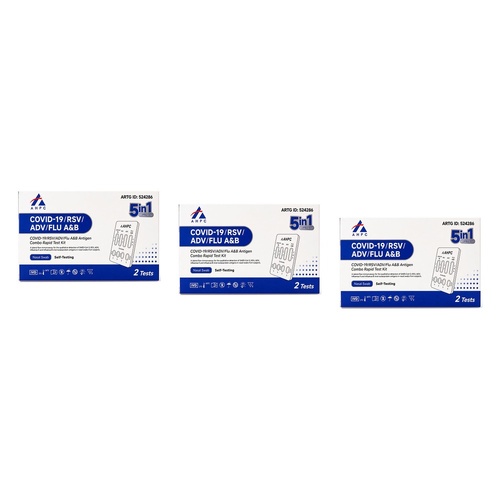 Fanttest AHPC Covid-19/RSV/ADV/Flu A&B Nasal Test 2 Pack Bundle of 3