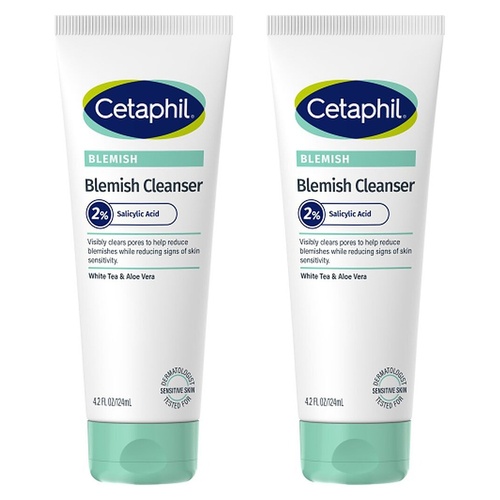 Cetaphil Blemish Cleanser with 2% Salicylic Acid 124mL Pack of 2