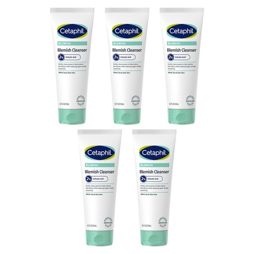 Cetaphil Blemish Cleanser with 2% Salicylic Acid 124mL Pack of 5