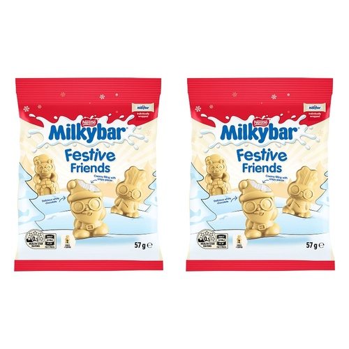 Nestle Milkybar Festive Friends 57g Pack of 2