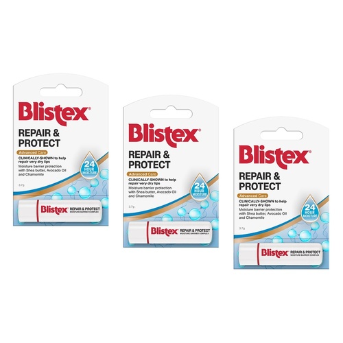 Blistex Repair & Protect Lip Balm 3.7g Pack of 3