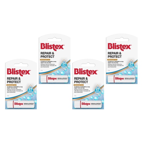Blistex Repair & Protect Lip Balm 3.7g Pack of 4