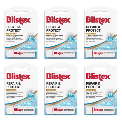 Blistex Repair & Protect Lip Balm 3.7g Pack of 6