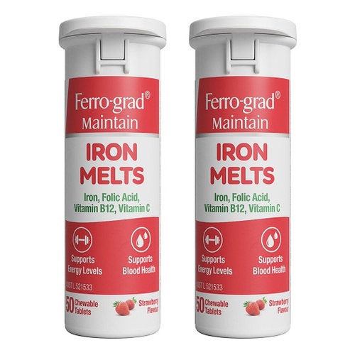 Ferro-Grad Maintain Iron Melts Chewable Tablets Pack of 2