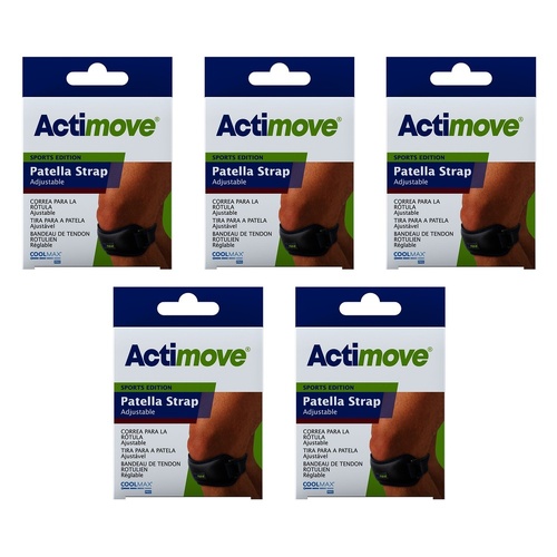 Actimove Sport Patella Strap Universal Black Pack of 5