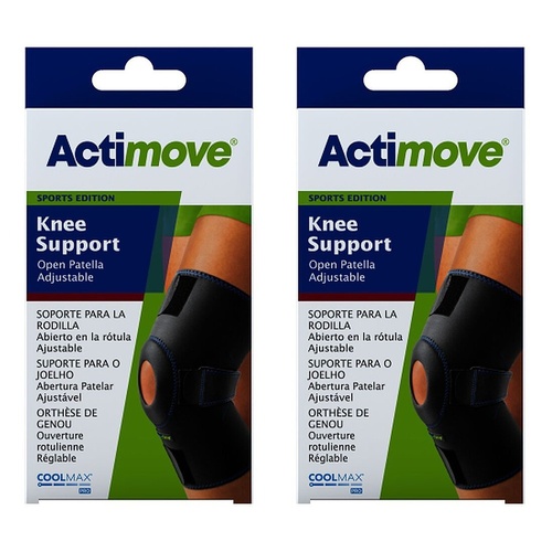 Actimove Sport Knee Wrap Universal Black Pack of 2