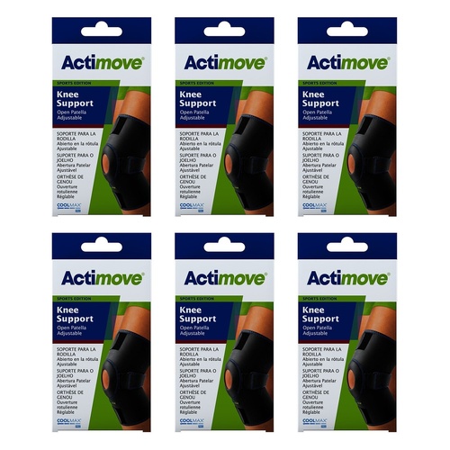 Actimove Sport Knee Wrap Universal Black Pack of 6