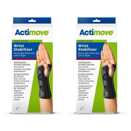 Actimove Sport Wrist Brace Right/Left Small Pack of 2