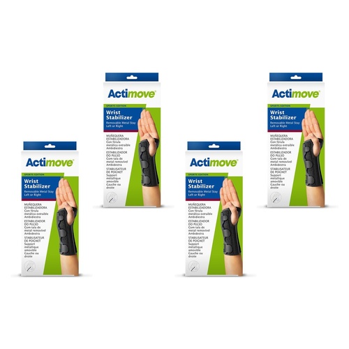 Actimove Sport Wrist Brace Right/Left Medium Pack of 4