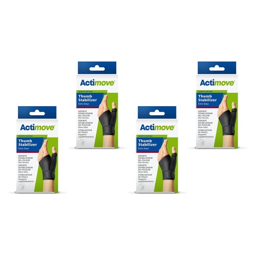 Actimove Sport Thumb Support With Stay L/XL Black Pack of 4