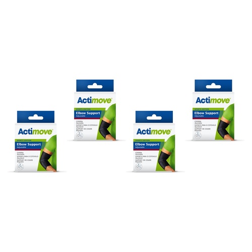 Actimove Elbow Support Universal Black Pack of 4