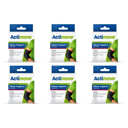 Actimove Elbow Support Universal Black Pack of 6
