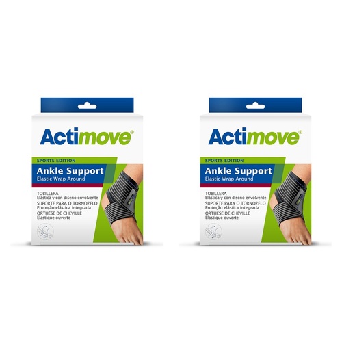 Actimove Sport Ankle Wrap Around Medium Pack of 2