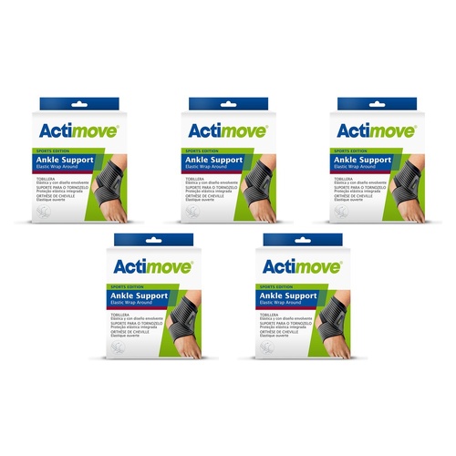 Actimove Sport Ankle Wrap Around Medium Pack of 5