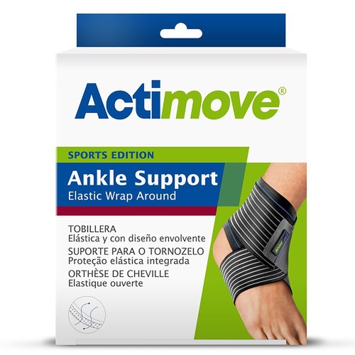 Actimove Sport Ankle Wrap Around Small Black
