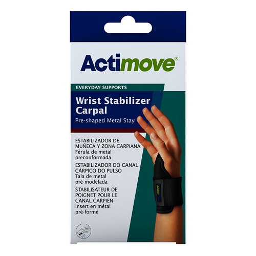 Actimove Wrist Stabiliser Carpal Right/Left Universal Black
