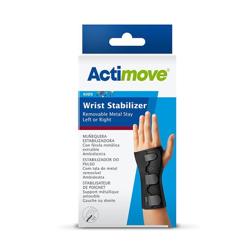Actimove Sport Wrist Brace Right/Left Pediatric Black