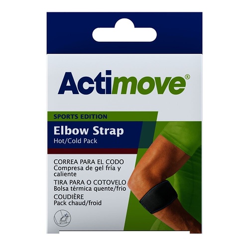 Actimove Elbow Strap Hot/Cold Pack, Universal, Black