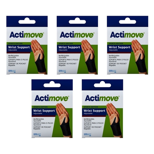 Actimove Wrist Support Universal Black Pack of 5