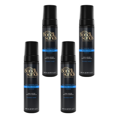 Bondi Sands Ultra Dark Self Tanning Foam 200mL Pack of 4